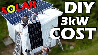 DIY - 3kW Solar Panel System Detail Cost