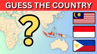 Guess The Asian Countries On The Map | Geography Quiz Challenge