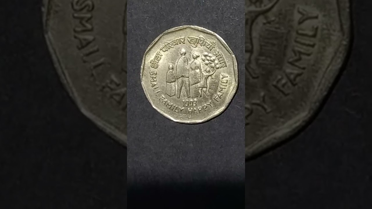 Indian 2 rupees coin | small family happy family 
