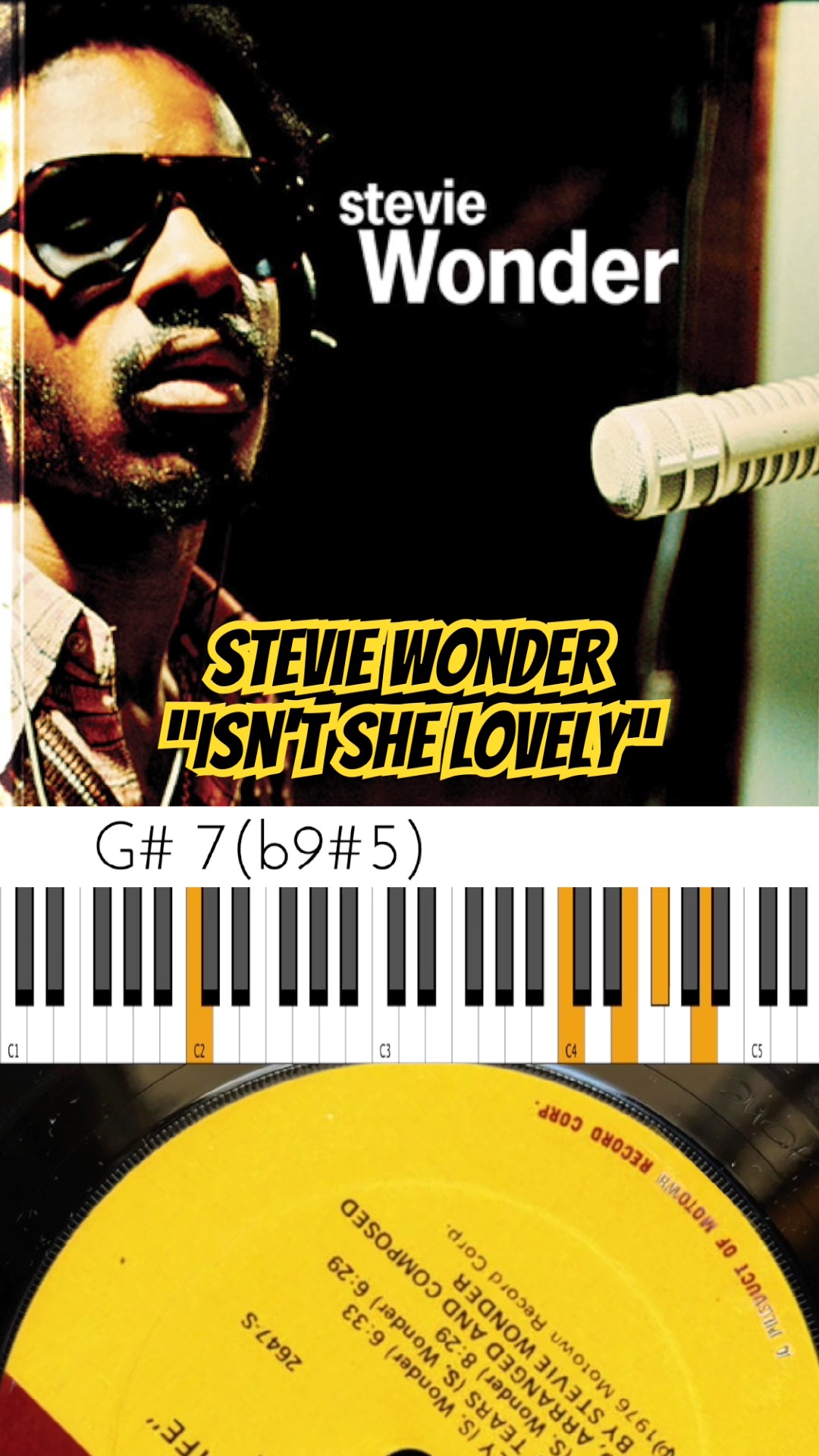 Stevie Wonder “Isn't She Lovely” Chords 🔥🎹🔥 Happy Birthday