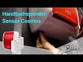 SET: Handtuchrollenspender SENSOR, berührungslos, Blanc Cosmos verschied. Farben + 2 Handtuchrollen PREMIUM TAD - PRODUKTSET video
