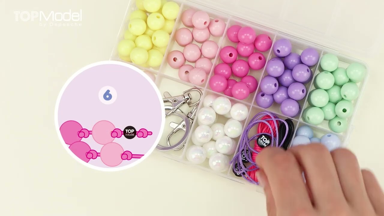 TOPModel DIY Perlen Schlüsselanhänger