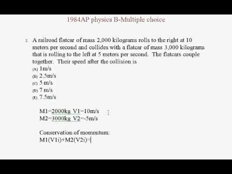 1984 AP physics B Exam-Multiple choice (Question2). - YouTube