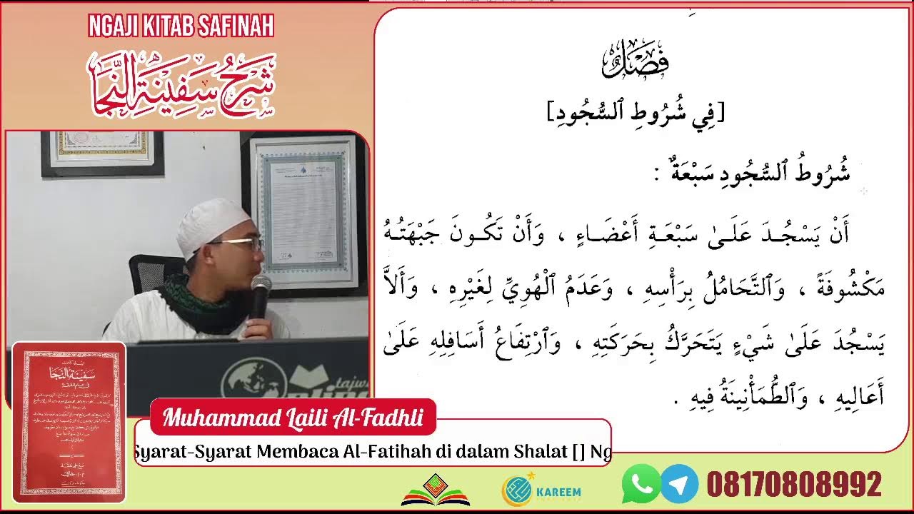 Ngaji Kitab Safinah 19 | Fashl Syarat-Syarat Membaca Al-Fatihah di dalam Shalat []