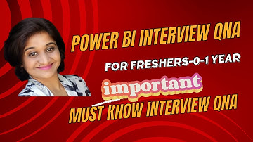 Top 20 PowerBI Interview Questions and Answers for Freshers || Data analyst Interview QnA