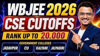 WBJEE 2026 CSE Cutoff | Top Government Engineering Colleges Cutoffs #wbjee2026