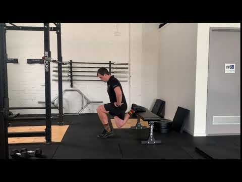 Bulgarian Split Squat Heel Elevated Isometric Hold - YouTube