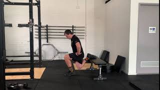 Bulgarian Split Squat Heel Elevated Isometric Hold