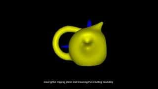 Direct Rendering of Boolean Combinations of Self-Trimmed Surfaces: deforming jug