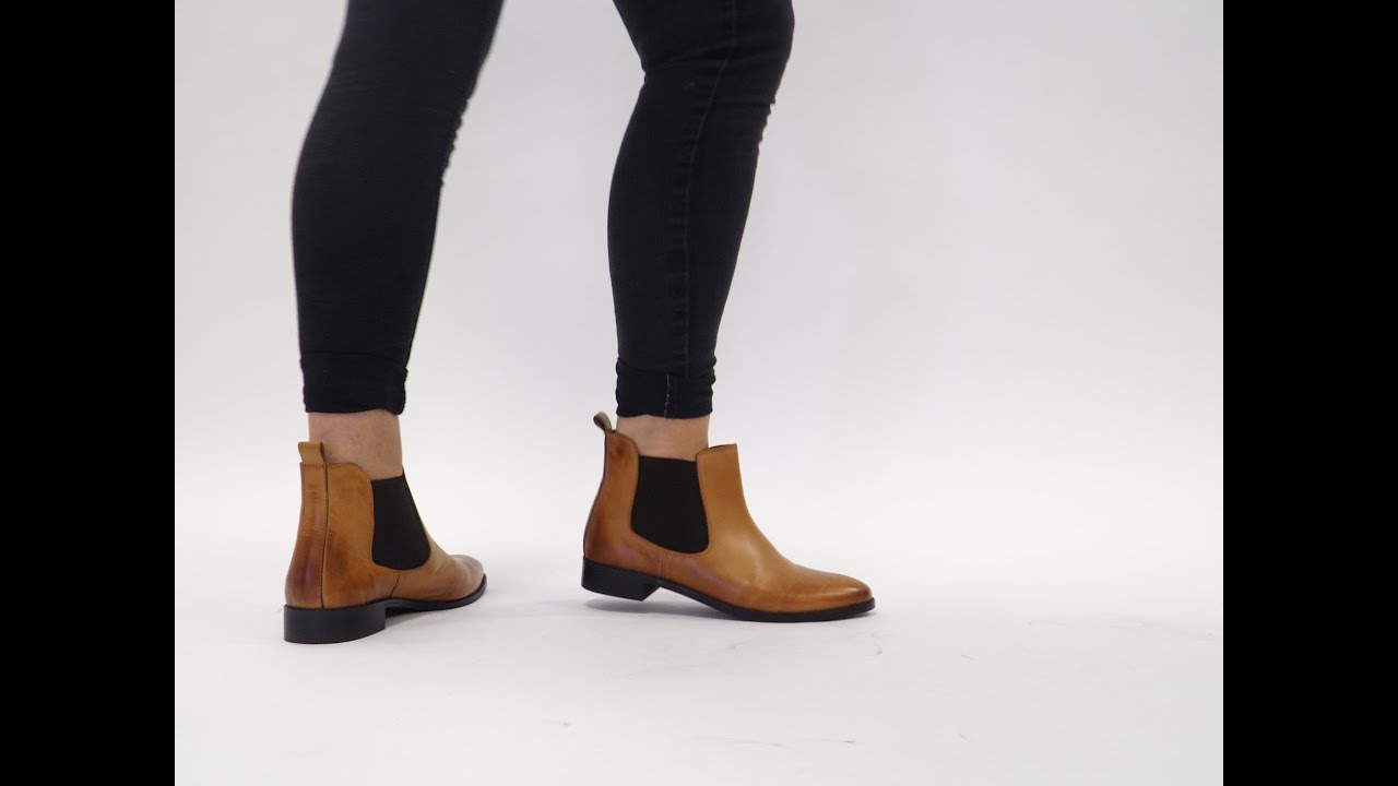 | Shuperb™ Pippa Ladies Leather Chelsea Boots Tan