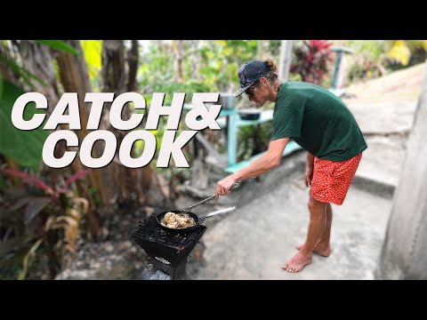Catch and Cook Jamaican Rasta Prepares Escovitch Barracuda