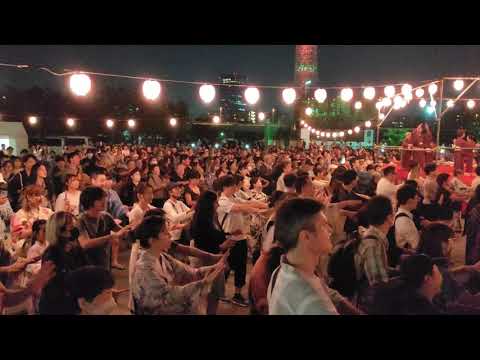 【炭坑節】　2024年第2回奥浅草盆踊り大会29　隅田公園山谷堀広場　東京都台東区　下町台東盆踊り協議会　浅草たいこばん