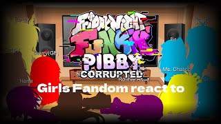 Girls Fandom react to FNF x Pibby part 2 (Gacha Club)