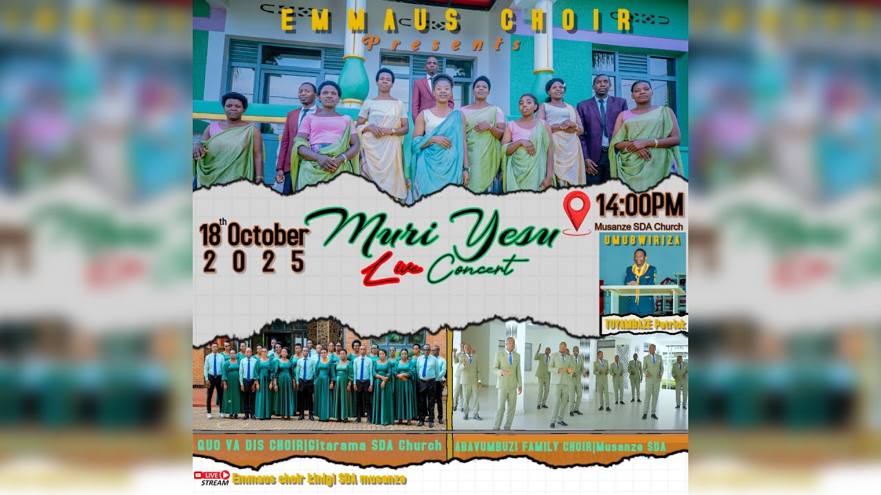 🔴MURI YESU LIVE CONCERT|IGITARAMO CYA CHORALE EMMAUS, ABAVUMBUZI FAMILY NDETSE NA QUO VADIS CHOIR