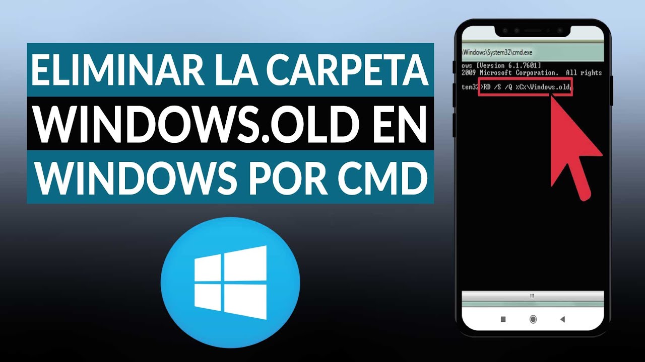 Cómo eliminar la carpeta WINDOWS.OLD en WINDOWS 10 por cmd fácilmente