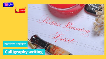 Writing modern calligraphy with oblique dip pen holder | Writing Calligraphy
