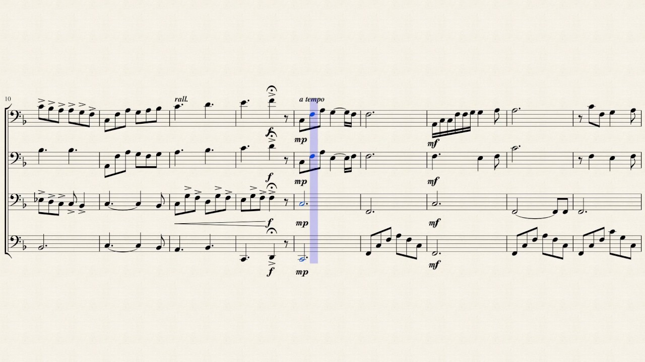 Band of Brothers for Cello Quartet