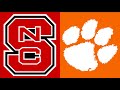 2022 College Football:  (#10) NC State vs. (#5) Clemson (Full Game)