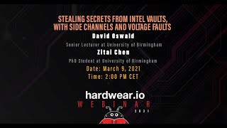 Stealing secrets from Intel vaults, with side channels and voltage faults| David Oswald & Zitai Chen