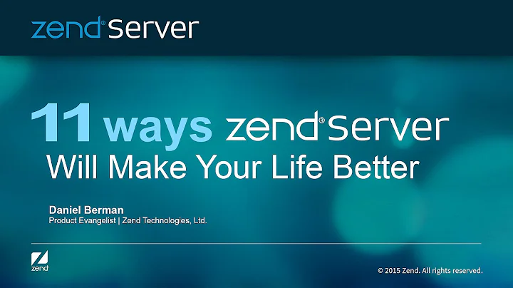 11 Ways Zend Server Will Make your Like Better