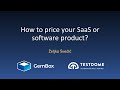 How to price your SaaS or software product?