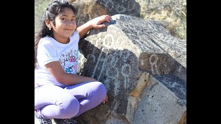 Estudiante Damaris Ahumada -Carén- Cápsula Educativa "SúperNiñ@s" cap. #4 ¿Qué son los petroglifos?