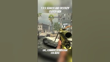 1V5 Search and Destroy Win Modern Warfare 3 #callofduty #gaming #shorts