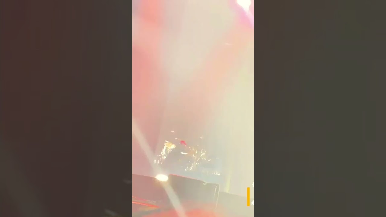 Smashing some drums in o2 arena 