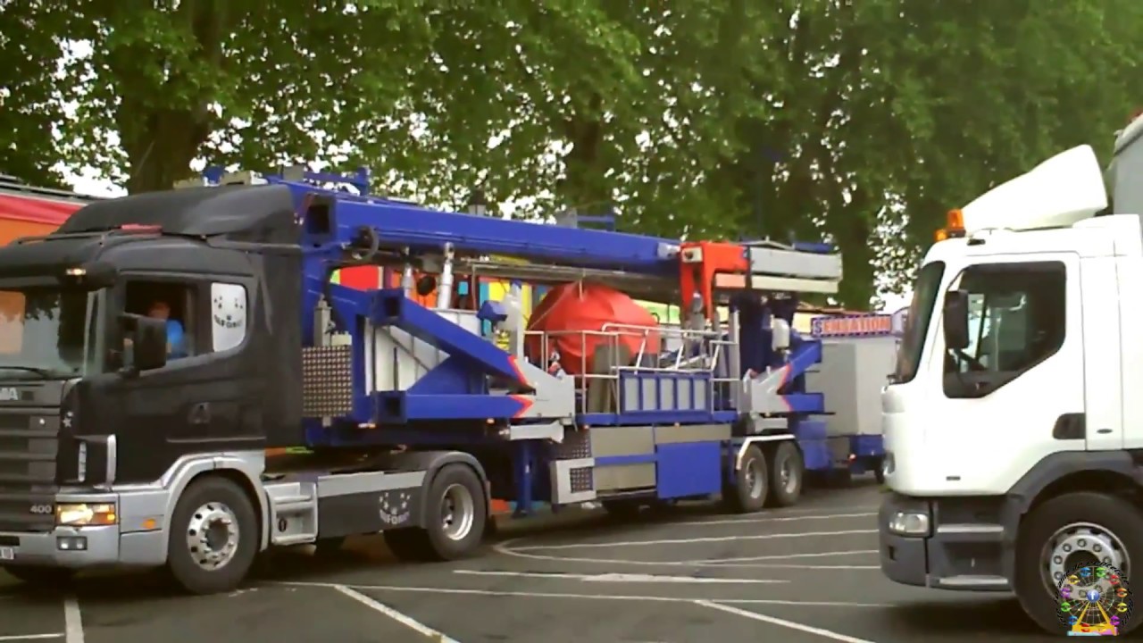 Arrivée des convois - Fête foraine de Pentecôte à Decize 2018