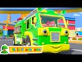 Wheels On The Firetruck | Firetruck Song | Firemen | Nursery Rhymes & Baby Songs - Little Treehouse