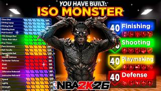 MY NEW 6'10 "ISO MONSTER" BUILD HAS BROKEN NBA 2K26! BEST 6'10 BUILD w/ BEST JUMPSHOT &amp; SIGS!