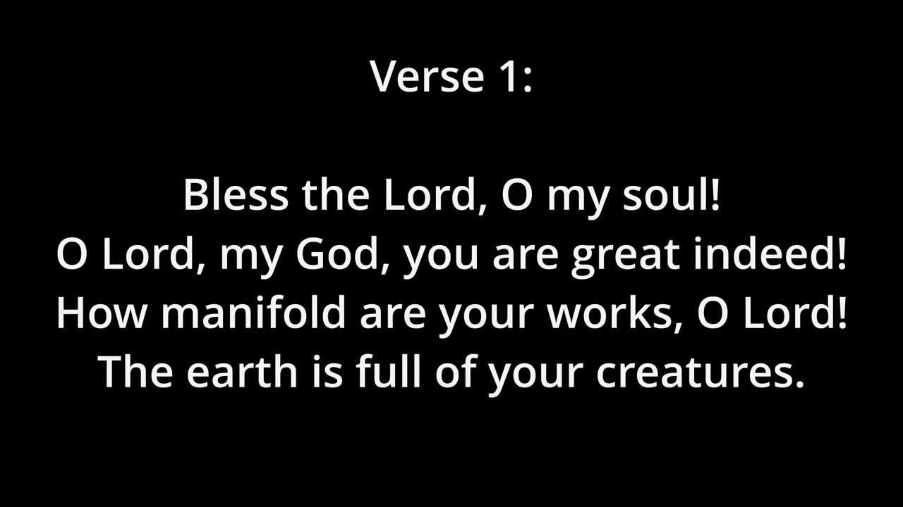 Responsorial Psalm - Confirmation Ritual, Pentecost (Alstott) - Bass - in D