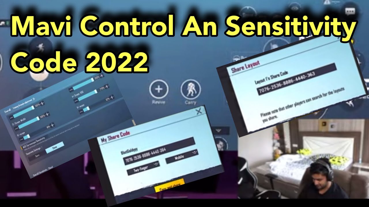 Mavi Control an sensitivity code 2022⚡️ | 100% working 🔥