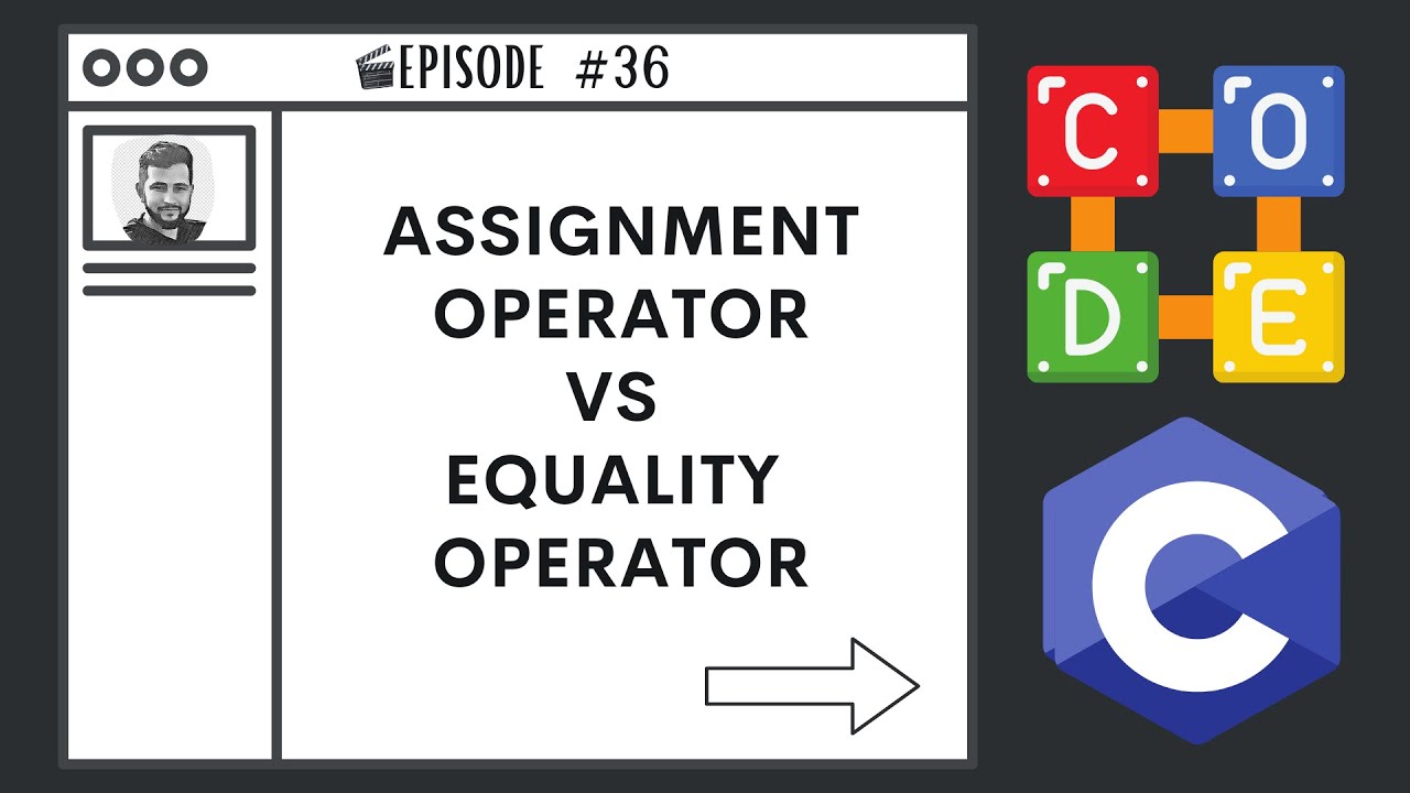 assignment operator vs equality operator
