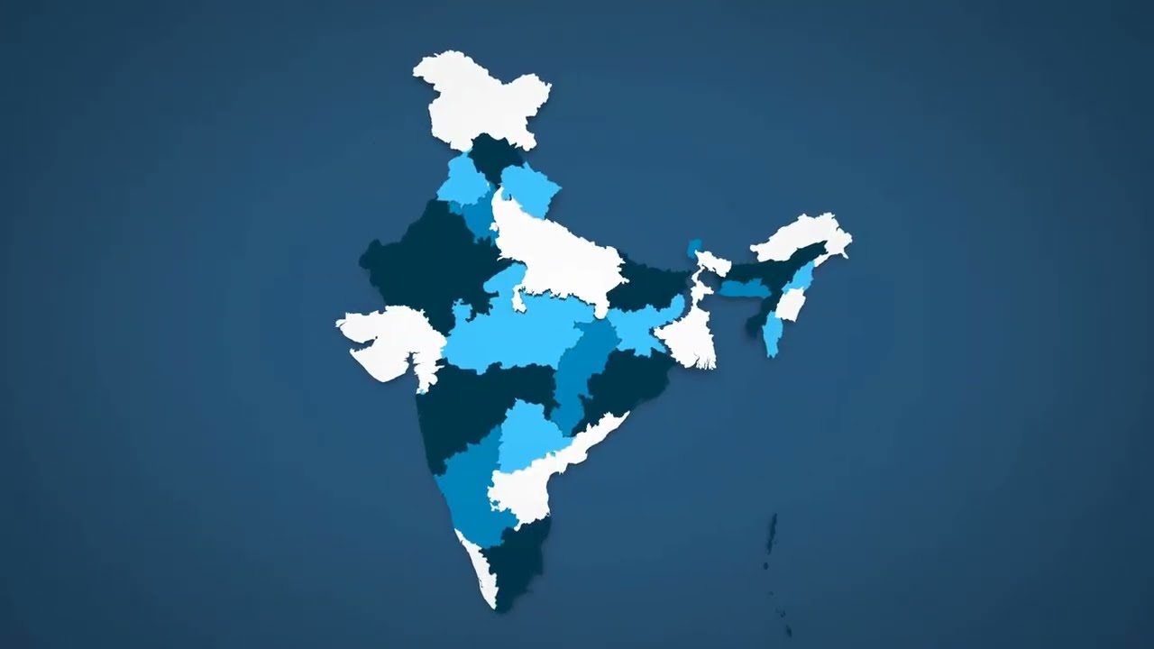Indian Map Animation