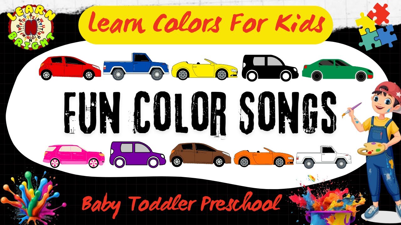 Fun Color Songs | Learn Colors For Kids | Baby Toddler Preschool ...