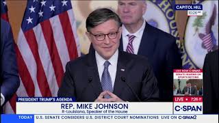 Speaker Johnson Delivers Remarks at House Republican Press Conference