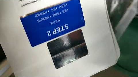 2 Bags labeling machine with automatic feeder  testing video