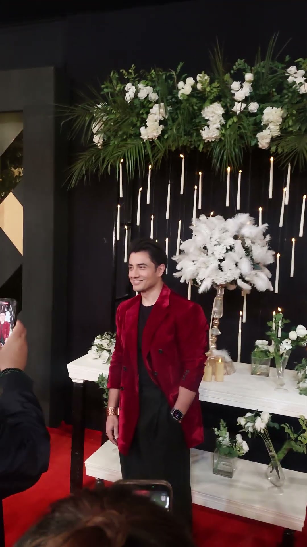 Ali Zafar graces the red carpet in celebration of 20 years of HUM TV magic.  #20YearsOfHUM