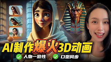 【保姆级教程】🔥效果炸裂！AI制作💰快速盈利3D动画影片，全赛道通用！解决人物一致性问题｜0基础轻松上手📈 轻松在家赚钱！