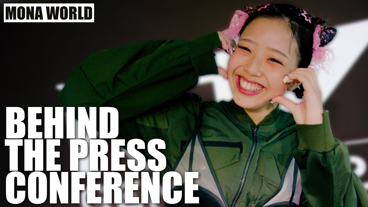 Behind the press conference【MONA WORLD】🌏🪽 - YouTube