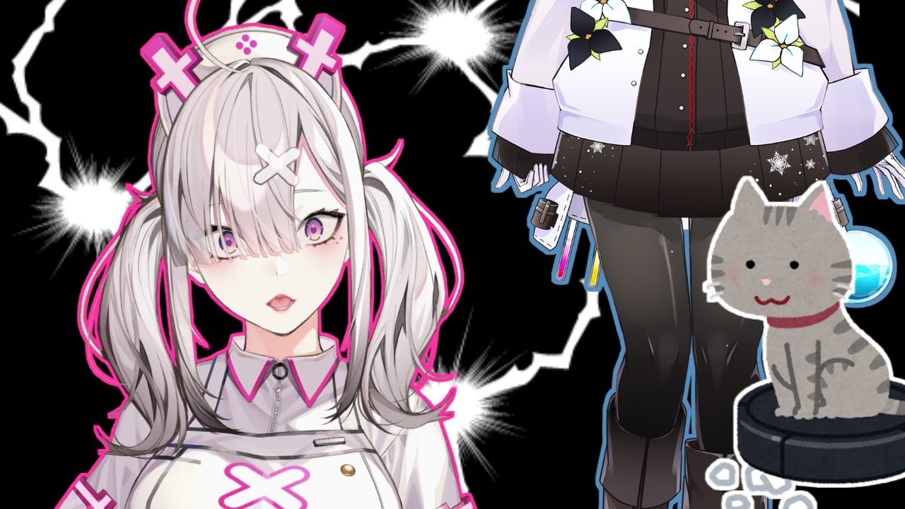 執拗に葉加瀬のスカートの中に入ろうとする健屋の飼い猫ルンバくん(仮)【にじさんじ/切り抜き/健屋花那/葉加瀬冬雪】