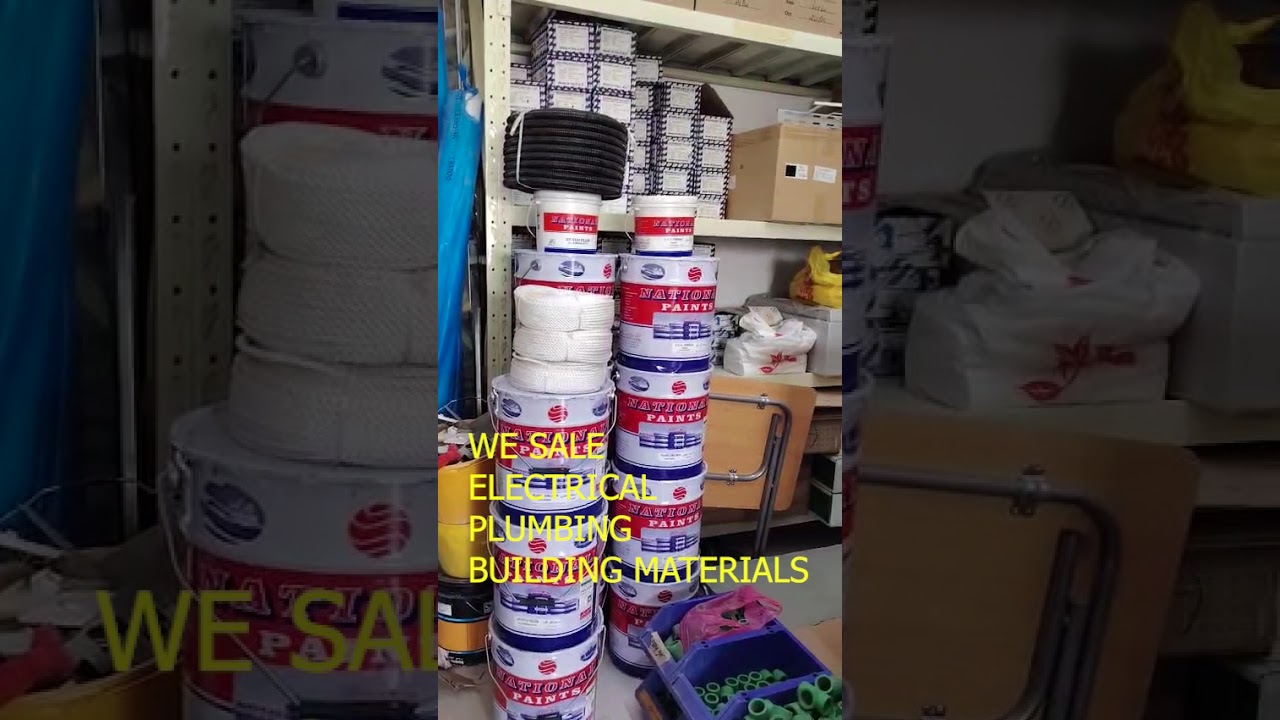 WE SALE ALL KINDS OF  ELECTRICAL, PLUMBING AND BUILDING MATERIALS.