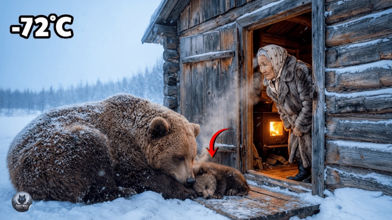 She Faced −71°C Alone… Until a Wild Mother Bear Asked for Help | Siberian Survival