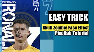 Manipulation Foto Skull Zombie Face Effect - Pixellab Tutorial screenshot 3