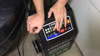 harbor freight‘s BIGGEST battery charger (UNboxing, assembly, and how to use)