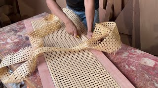 Build Shoe Cabinets From Wood And Rattan Mesh screenshot 4