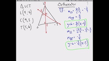 Geometry: Orthocenter