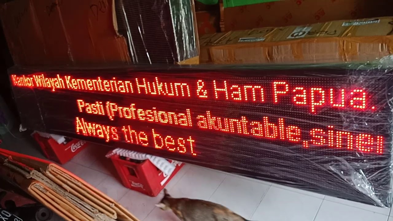 Running text Surabaya