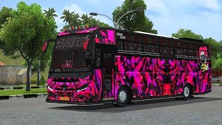 KHALEEFA PINKY 💗🖤 LIVERY LIONKING NEW MOD  ZEDASTRA 45 SEAT RELEASE VIDEO